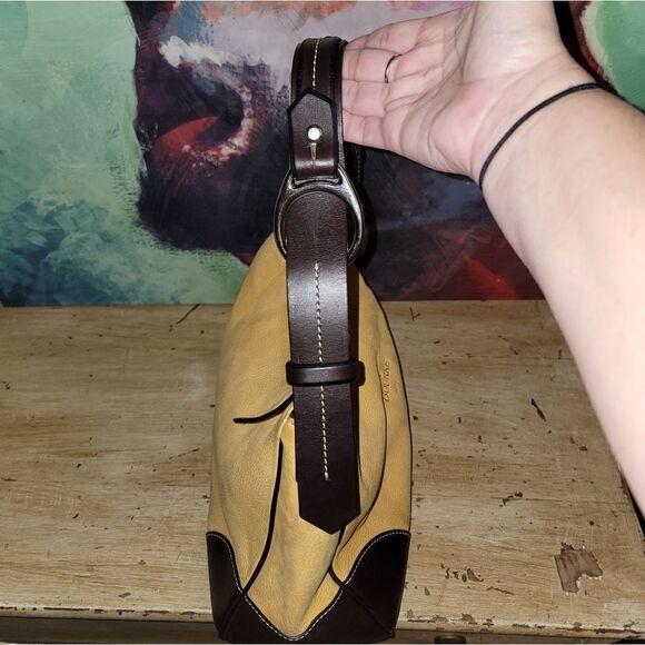 Dooney & Bourke 1975 Soft Leather Hobo Style Handbag Purse - Picture 16 of 17